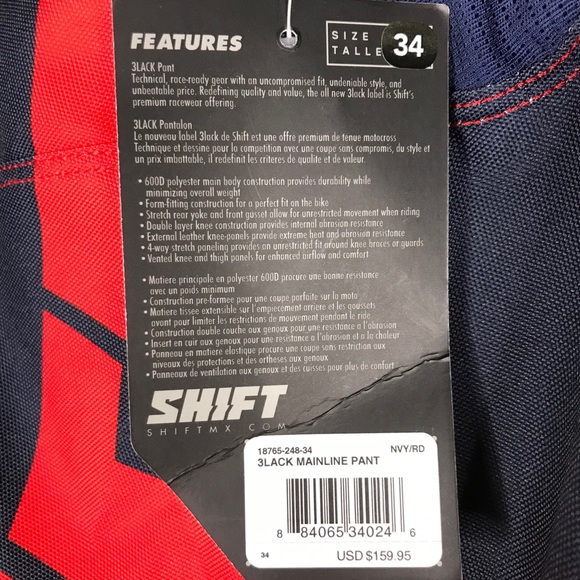 NWT Fox Shift Racing 3Lack Label Mainline Pants - Picture 11 of 16